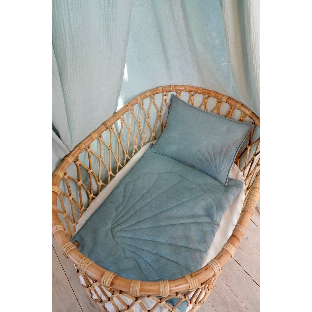 Linnen schelp kinderovertrekset "Eye of the sea"