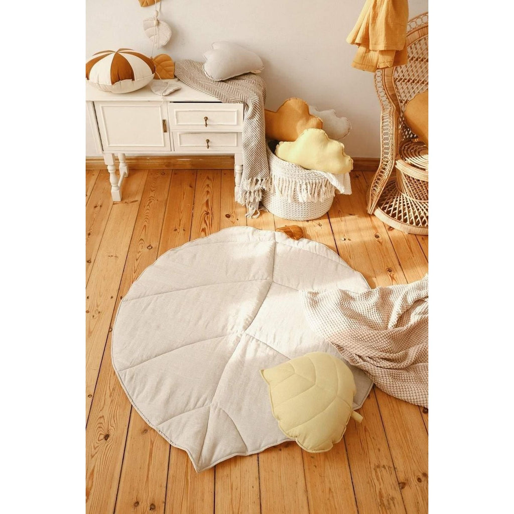 "Zand" fluwelen Ginkgo bladmat