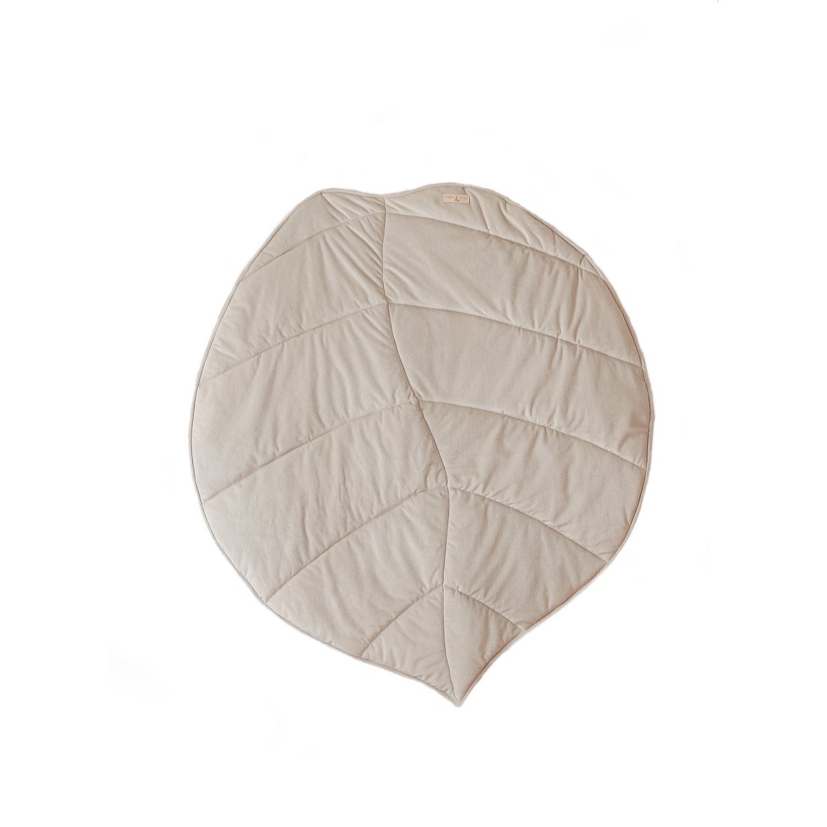 "Crème" fluwelen Ginkgo bladmat