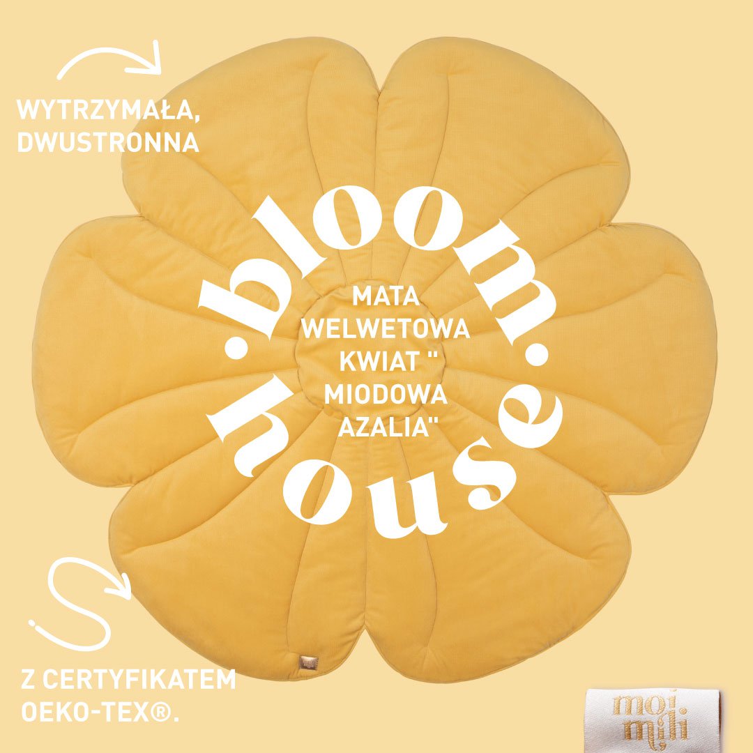 Fluwelen bloemmat "Mint"