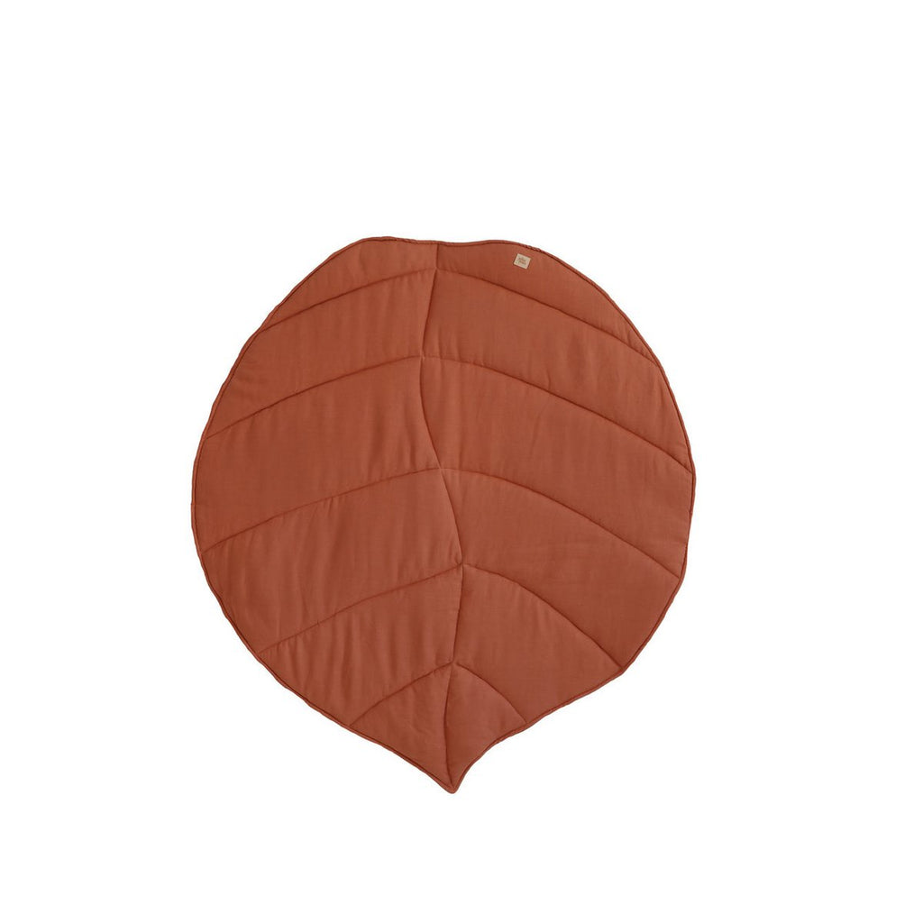 "Papaya" fluwelen Ginkgo bladmat