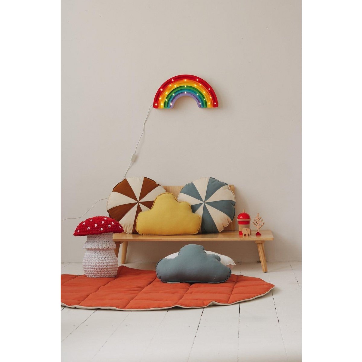 Patchworkkussen 'Blue Candy'