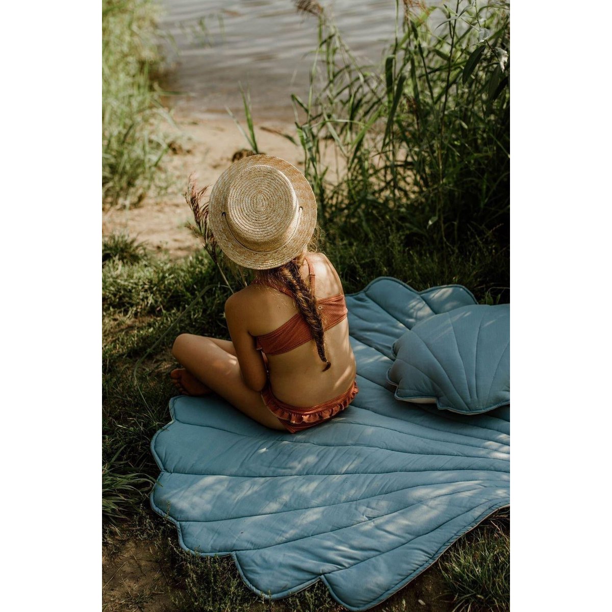 Fluwelen schelpmat "Oog van de zee"