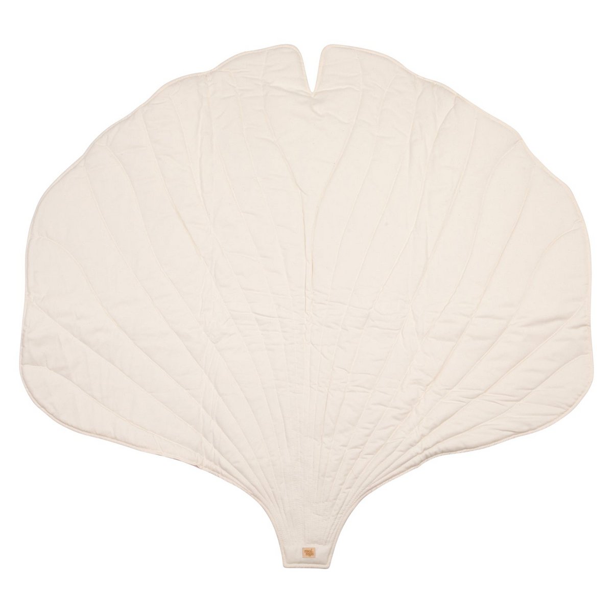 "Crème" fluwelen Ginkgo bladmat