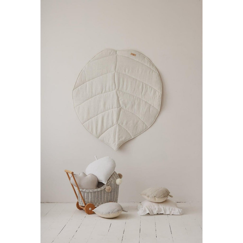 Set "Shabby Chic" Tipi met ruches en bladmatten "White".