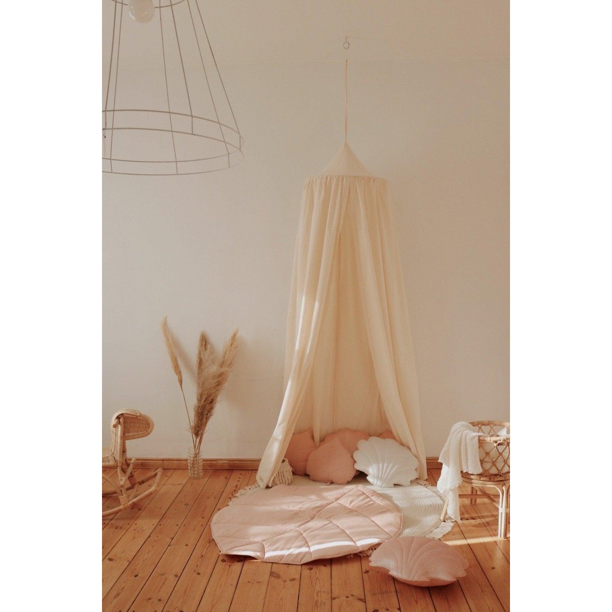 "Lichtroze" fluwelen Ginkgo bladmat