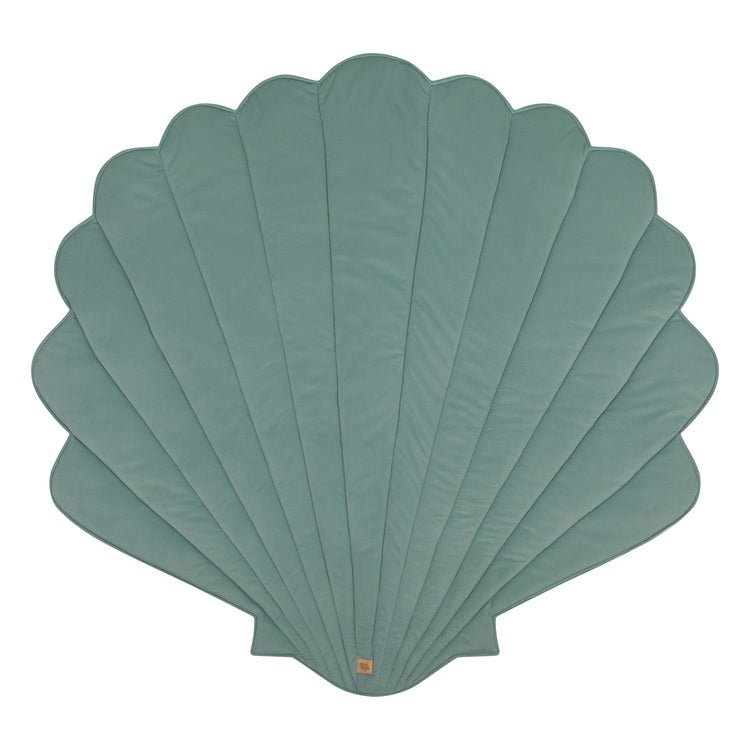 Fluwelen schelpmat "Powder Mint"