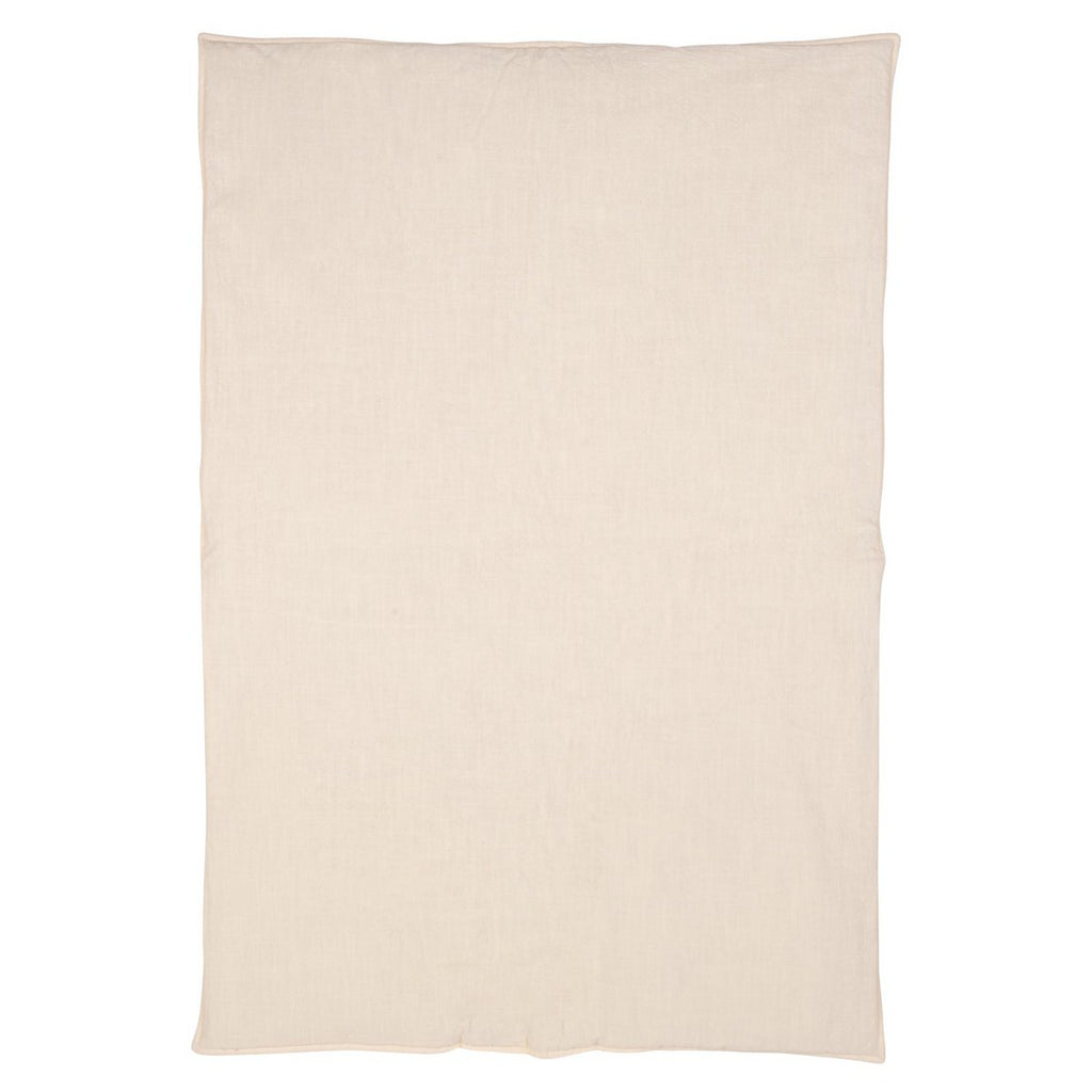 Linnen schelp kinderovertrekset "Sand" Groot formaat