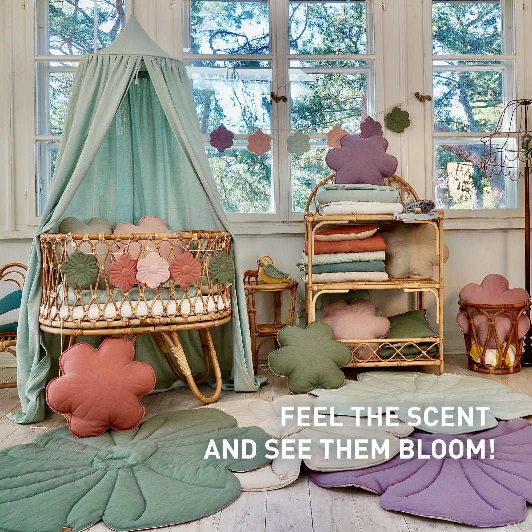 Fluwelen bloemmat "Mint"