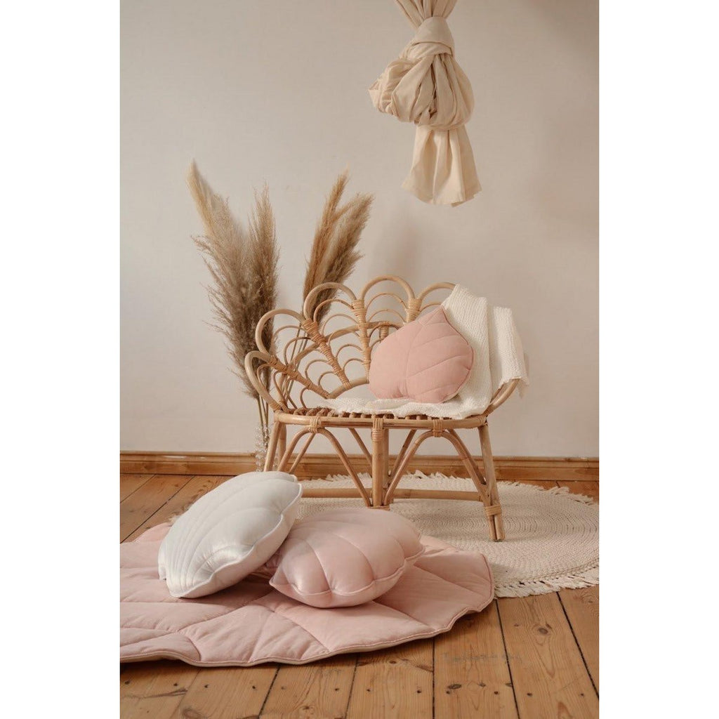 "Lichtroze" fluwelen Ginkgo bladmat