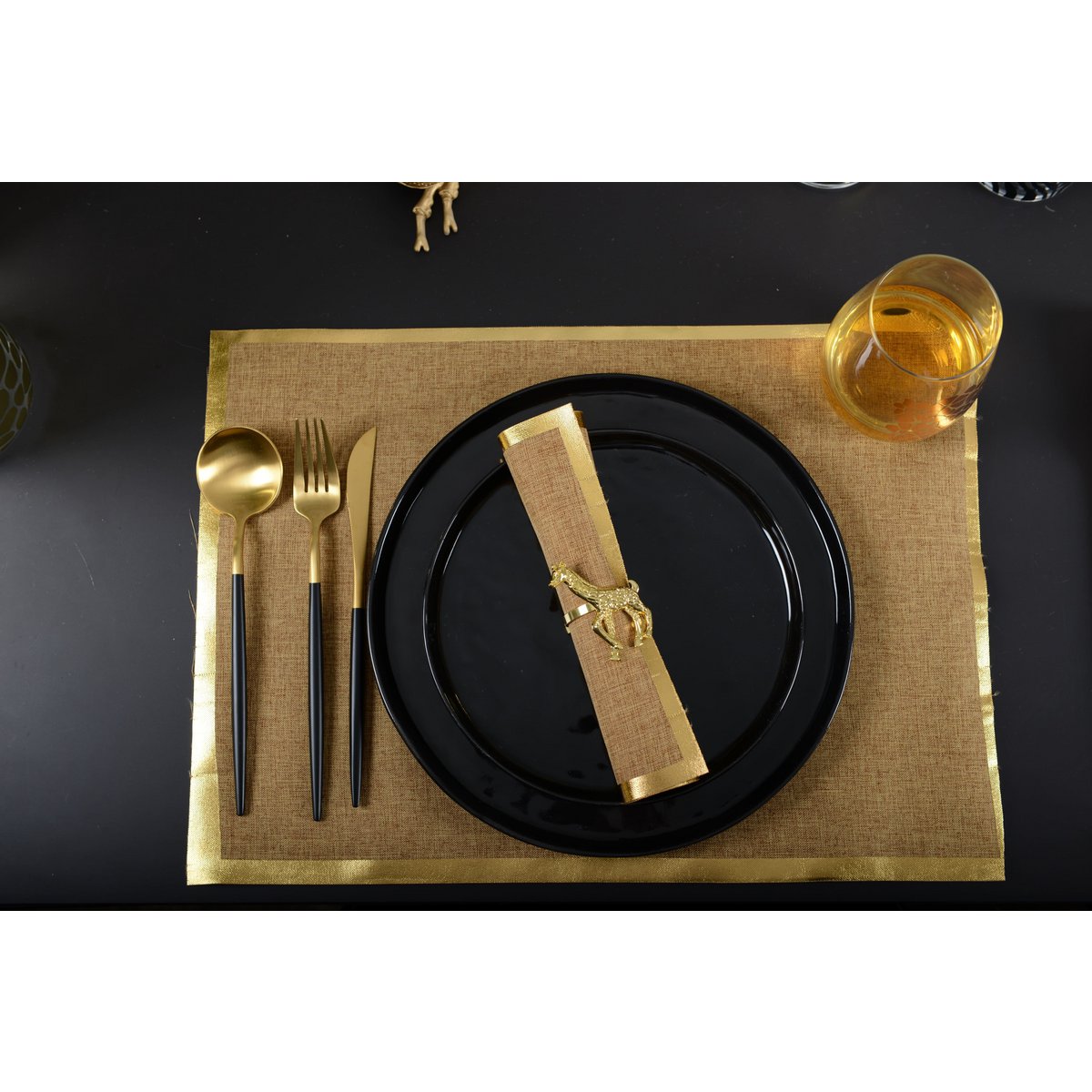 Bestekset 24 stuks - Goud én zwart