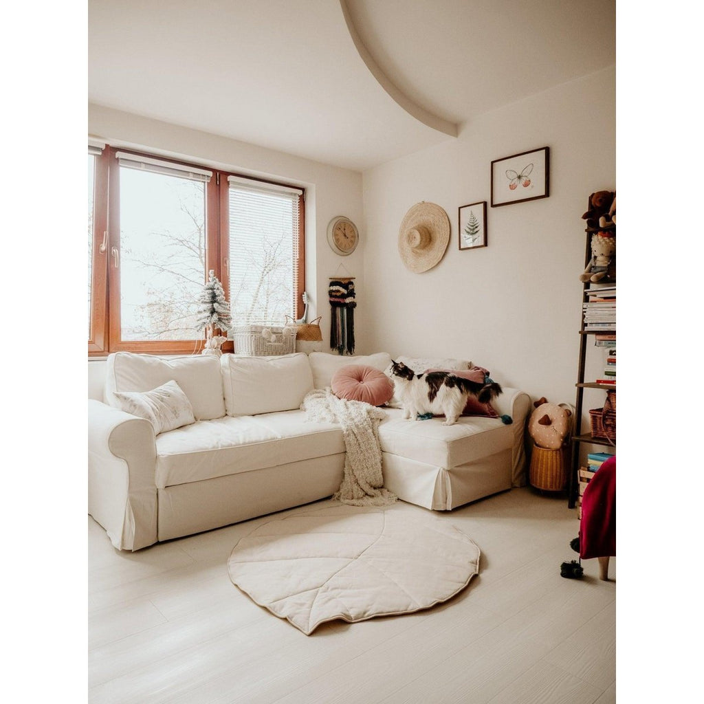 "Oog van de Zee" fluwelen Ginkgo bladmat