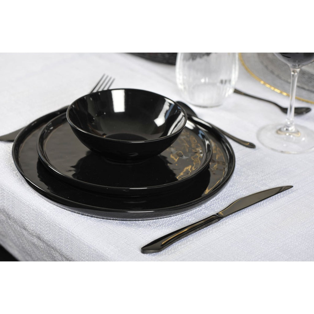 Bestekset 24 stuks - Zwart