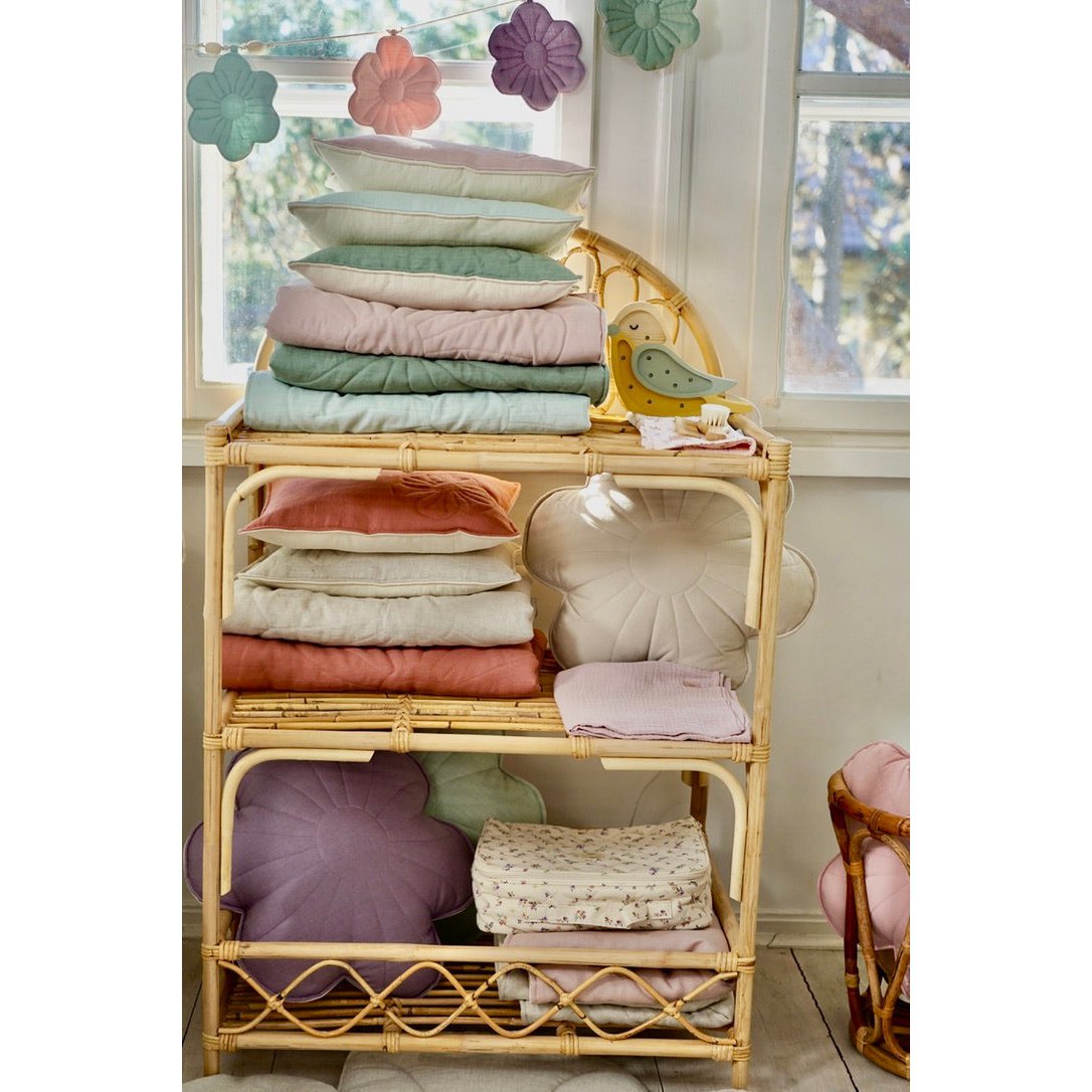 Linnen kinderovertrekset "Powder pink" Groot formaat