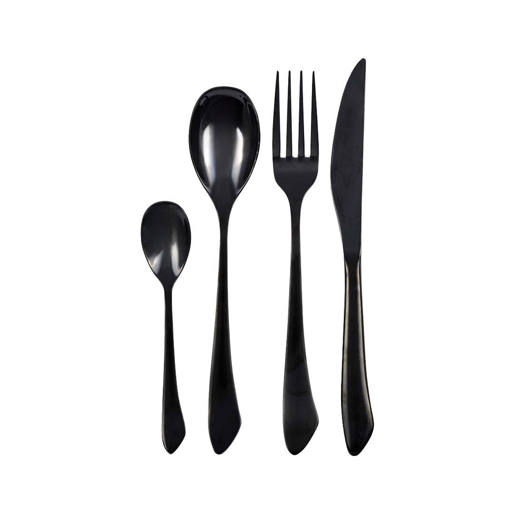 Bestekset 24 stuks - Zwart