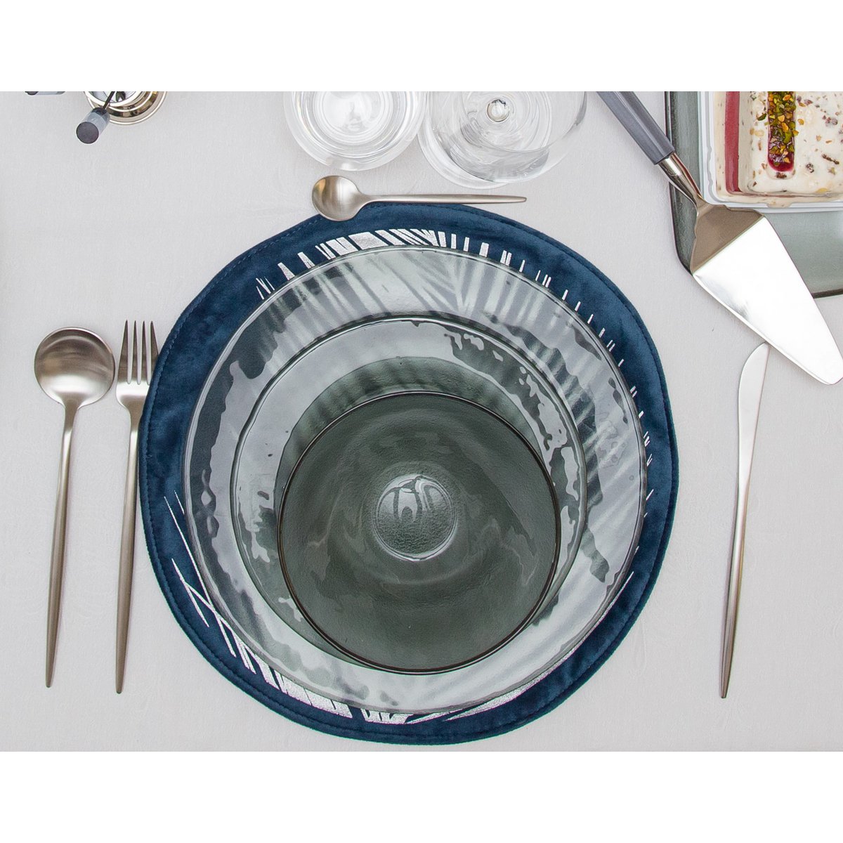 Bestekset 24 stuks - Mat zilver