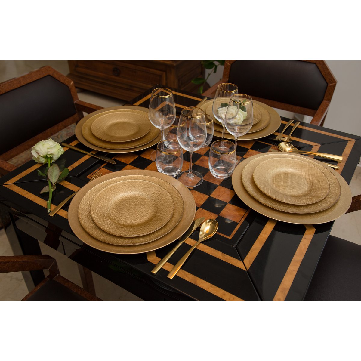 Bestekset 24 stuks - Goud