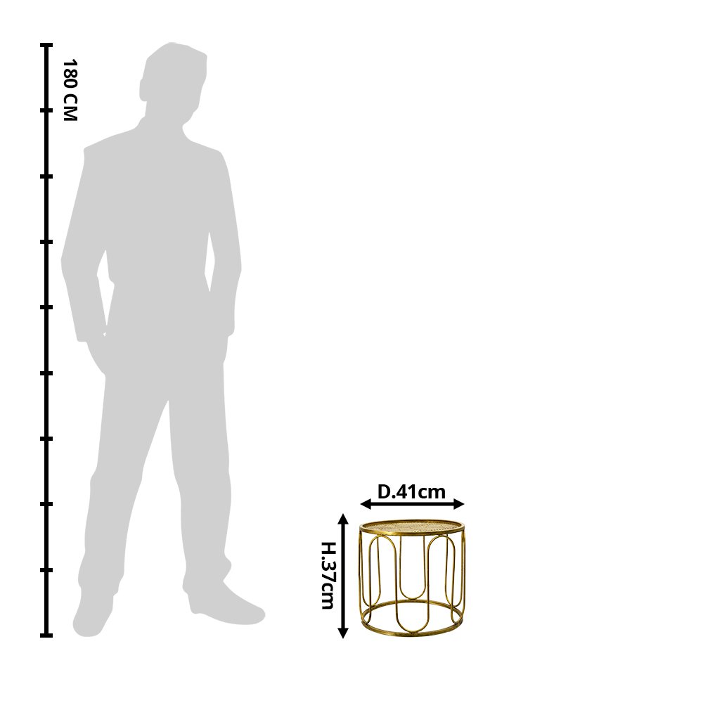 Bijzettafel Ø 41x37 cm